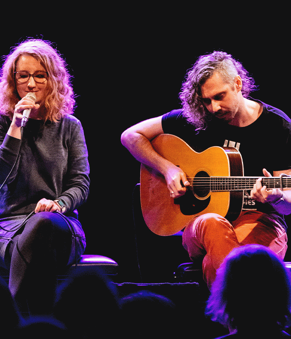 Mirjam und Sascha bei einem Live-Konzert im Porgy und Bess in Wien